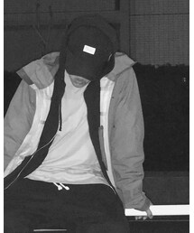 H&M | ジップパーカー(黒)(パーカー)