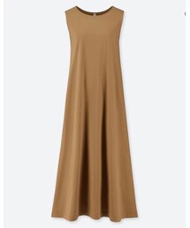 UNIQLO | マーセライズコットンAラインロングワンピース(ワンピース/ドレス)