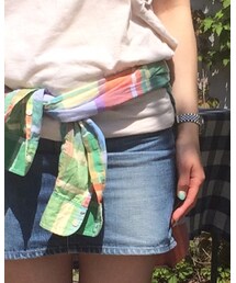 green | デニムスカート