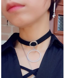 SpRay | ピアスはバリで購入したやつです(チョーカー)