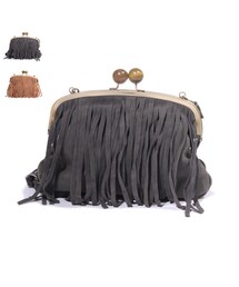 フリンジがま口２WAYバッグ(ショルダーバッグ)