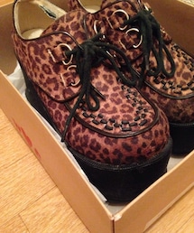 WC | ヒョウ柄厚底靴(その他シューズ)