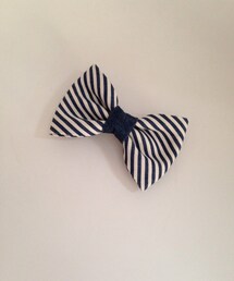 LOWRYS FARM | ヒッコリー柄リボンバレッタ(バレッタ/ヘアクリップ)