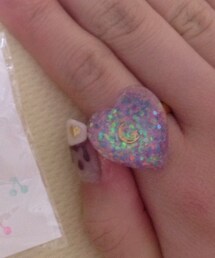 minne | ハートのキラキラリング(リング)