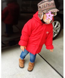 外出時のアウターと帽子 | ジャケット/アウター