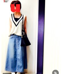 ロングデニムスカートコーデ | その他