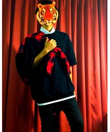 たすき掛け版 赤チェックシャツ | その他