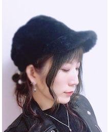 no brand | モフモフのっぽに見えるキャップ(キャップ)