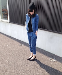 yevs デニム風スウェット(デニムジャケット)