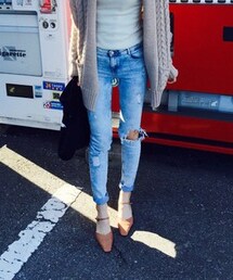 ZARA | クラッシュデニム(デニムパンツ)