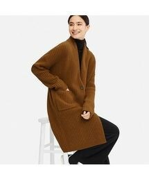 UNIQLO | ウールリブニットコート（長袖）(ニット/セーター)