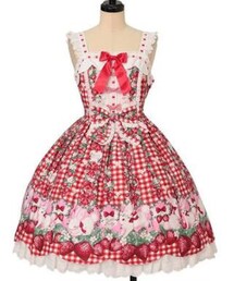 Angelic Pretty | ribbon berry bunny JSK(ジャンパースカート)