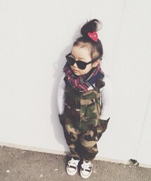 Handmade | サルエルパンツ型にリメイク♡(サロペット/オーバーオール)