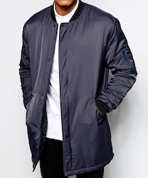 asos | Longline bomber jacket (ダウンジャケット/コート)