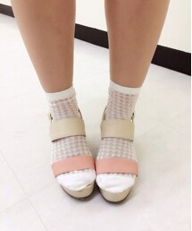 靴下屋 | チュールギンガムチェック(ソックス/靴下)