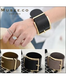 リアルレザー太幅レザーブレスレット(ブレスレット)