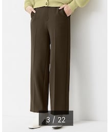 GU | カットソーカラースラックス　BROWN / S(スラックス)