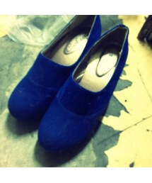 青いくつら(ブーツ)