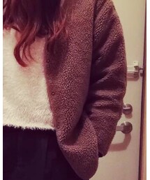 Samansa Mos2 blue | ノーカラージャケット