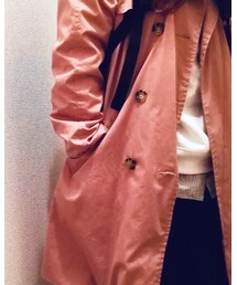 Samansa Mos2 blue | トレンチコート