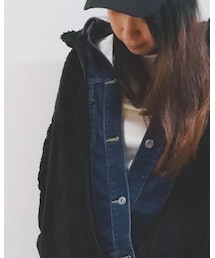 Samansa Mos2 blue | デニムジャケット