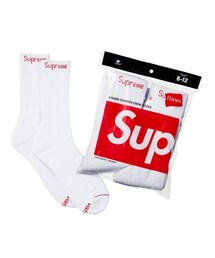 HANES | Supreme/Hanes Crew Socks (4 Pack)(ソックス/靴下)
