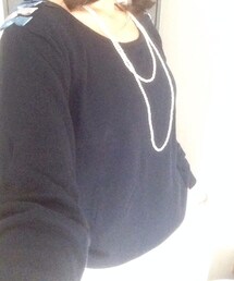 earth music&ecology Taiwan | 肩リボン付ニット*(ニット/セーター)