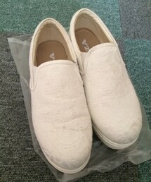 花柄レース スリッポン(スニーカー)