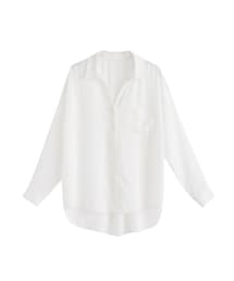 Newlyme | 前後差ジョーゼットスキッパーシャツ(シャツ/ブラウス)
