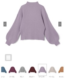 GRL | ボリュームスリーブボトルネックニットトップス(アイボリー)(ニット/セーター)