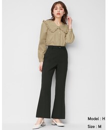 GU | カットソーカラーフレアスラックス¥1990+tax-(パンツ)