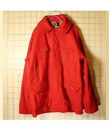 WOOLRICH | USA製 50s ビンテージ 古着 Woolrich ウールリッチ ウール ジャケット レッド メンズXL相当 ハンティング(その他アウター)