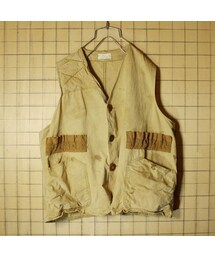 VINTAGE | 50s JC Higgins ハンティング シューティング ダックベスト メンズL相当 ブラウン SEARS ROEBUCK アウトドア 古着(ベスト)