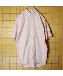 FRENCH LACOSTE | 80s フレンチラコステ Lacoste 半袖 ボタンダウン シャツ ピンク メンズM相当 古着(シャツ/ブラウス)