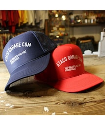 ataco garage originals オリジナルプリント ataco garage com メッシュキャップ 帽子 ネイビー 紺 フリーサイズ OTTO(キャップ)