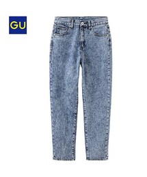 GU | ハイウエストテーパードジーンズ(デニムパンツ)