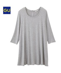 GU | カットソーフレアチュニック(Tシャツ/カットソー)