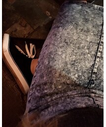 Mossimo | Black sneakers and jean skirts (スニーカー)