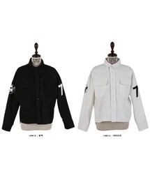 LOVE LOUDバックロゴ入りシャツジャケット(その他アウター)