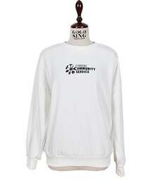 シンプル＆ベーシックロゴ入りゆるスウェット(スウェット)
