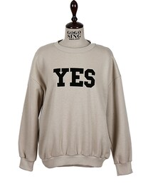 裏起毛ロゴ入りゆるスウェット(スウェット)