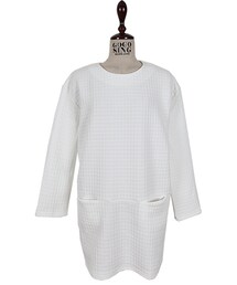 ワッフルパターンロンＴ＆ミニワンピース(ワンピース)