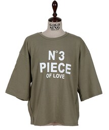 ヴィンテージ風7部袖ロゴTシャツ(Tシャツ/カットソー)