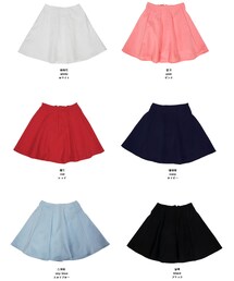 BACKジッパーAラインプリーツスカート(スカート)