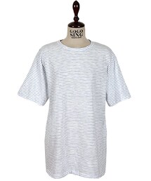 ピンボーダーオーバーTシャツ(Tシャツ/カットソー)