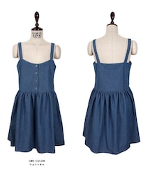 デニムビスチェワンピース(ワンピース)