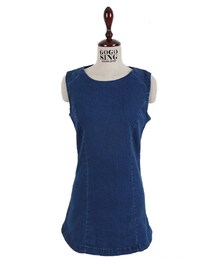 ノースリーブデニムワンピース(ワンピース)