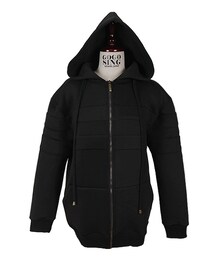 フード付きネオプレンジップアップパーカー(パーカー)