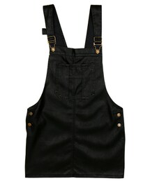 レザー調サスペンダースカート(スカート)