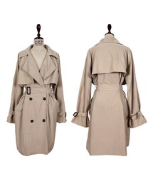 オーバーサイズダブルトレンチコート(トレンチコート)